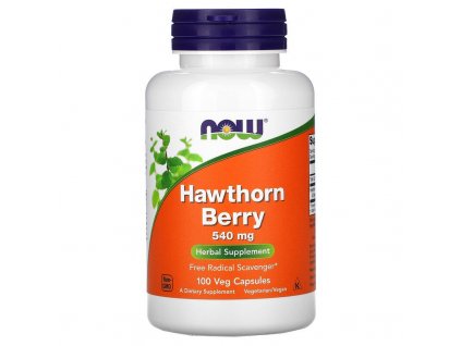 NOW Foods - Hawthorn Berry 540 mg, 100 veg kapslí