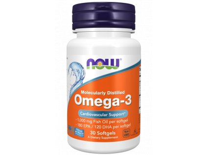 NOW Foods - Omega-3 molekulárně destilované, softgel kapsle
