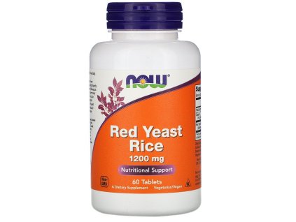 NOW Foods - Červená kvasnicová rýže (koncentrovaný extrakt 10:1), 1200 mg – 60 tablet