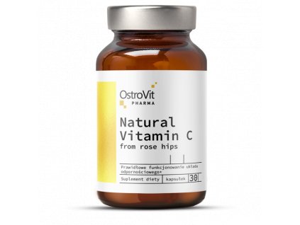 eng pl OstroVit Pharma Natural Vitamin C from Rose Hips 30 caps 25524 1