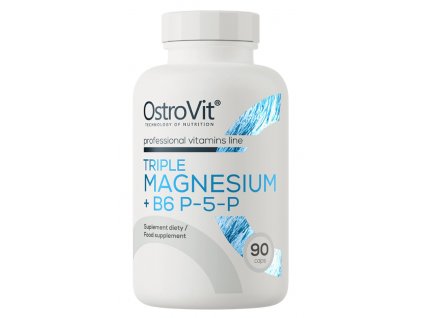 OstroVit - Triple Magnesium + B6 P-5-P, 90 kapslí