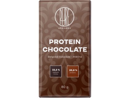 BrainMax Pure Protein čokoláda, mléčná, 80 g