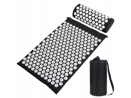 Akupresurní PREMIUM podložka na cvičení s polštářkem 67x42x2 cm, různé barvy (Vyber barvu : Zelená)