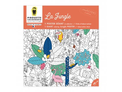 Poster coloriage jungle