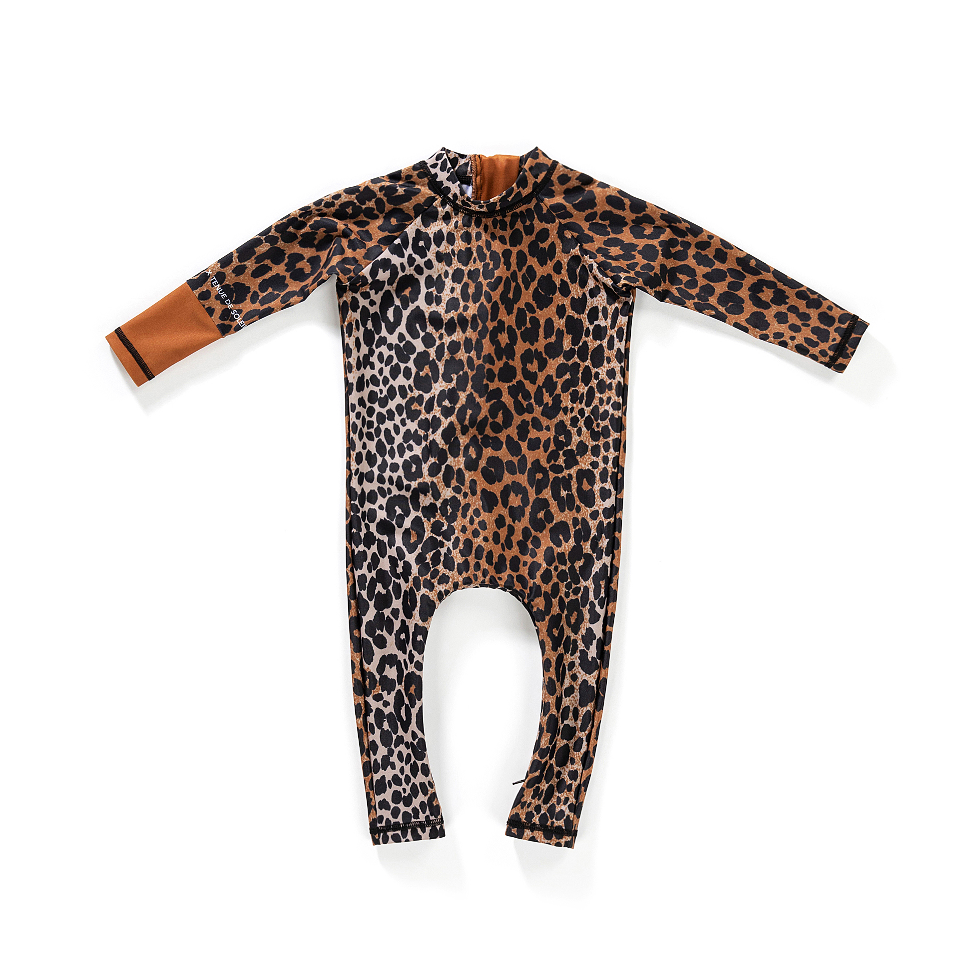 Maed for mini x Tenue de Soleil Plavkový overal s dlouhým rukávem Leopard 6 měsíců (68 cm)