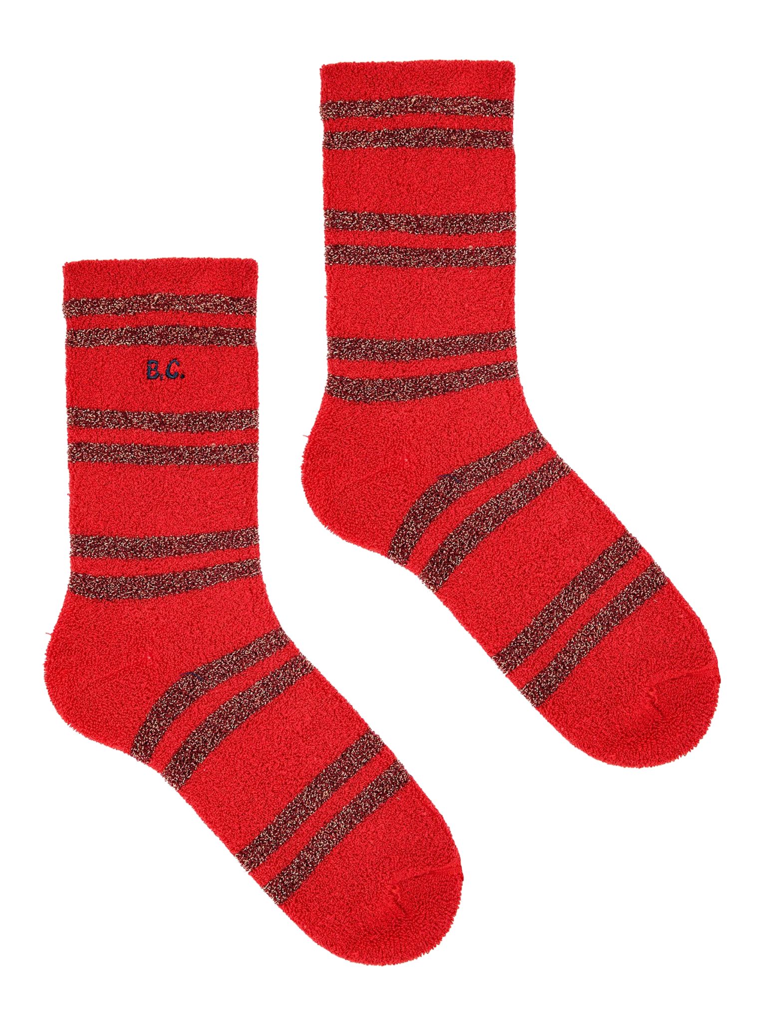 Bobo Choses Fun Collection pruhované lurexové ponožky vel. 38-40 pro dospělé