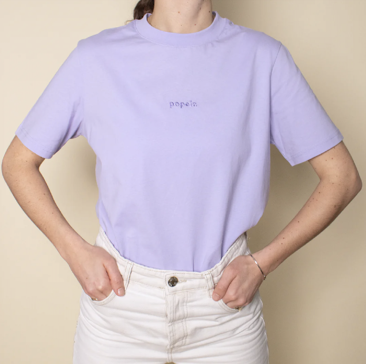 Popeia tričko s krátkým rukávem Kindness z bio-bavlny lila S/M