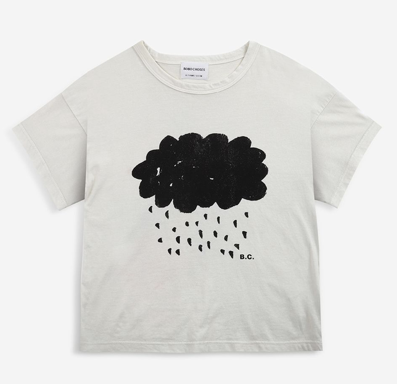 Bobo Choses Iconic tričko Cloud White 10-11 roků