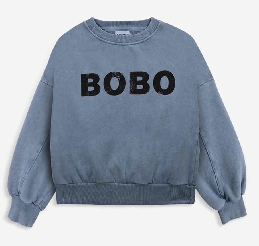 Bobo Choses Iconic mikina Bobo Blue 6-7 roků