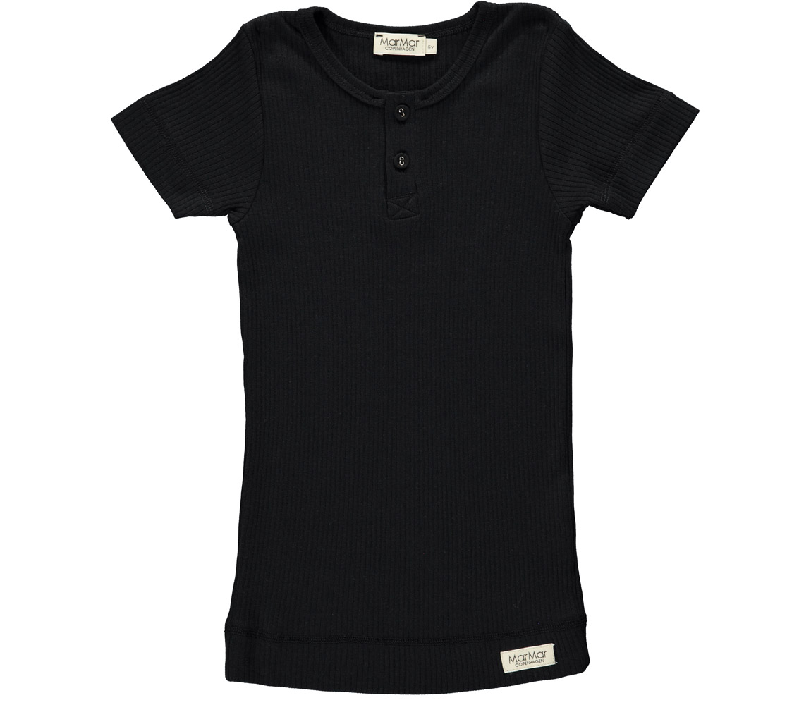 MarMar tričko s krátkým rukávem v černé barvě 12 měsíců (80 cm)