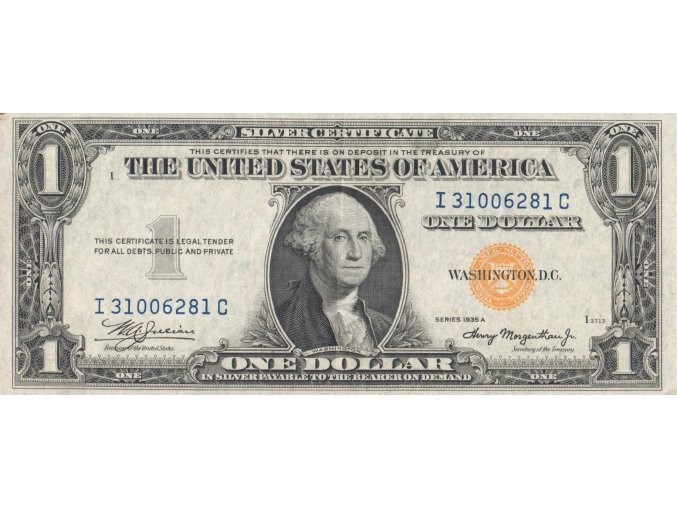 1 Dollar 1935A P 416AY Series A Plate I UF (A)