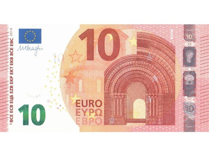 10 EURO 2014 P21x Series X Letter X UNC (A)