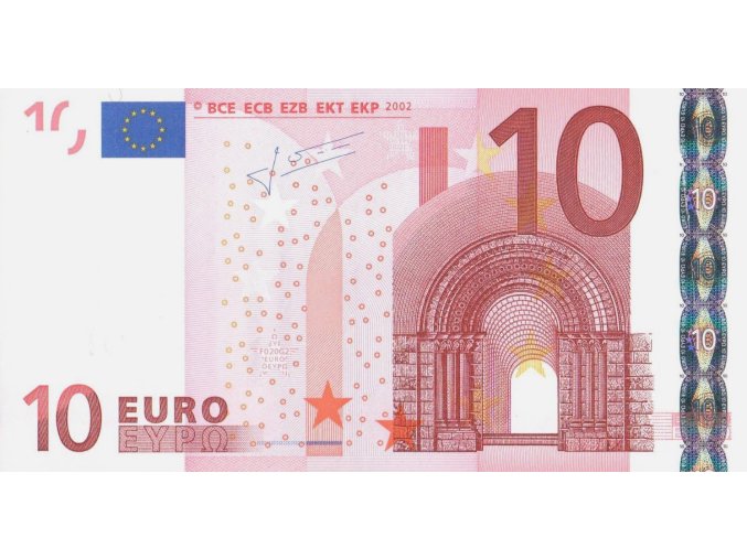10 Euro 2002 P9n Series N Letter F UNC (A)