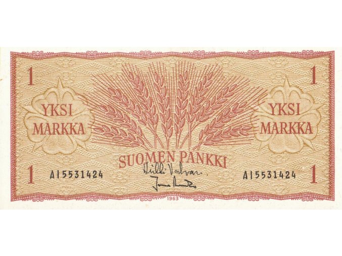 1 Markka 1963 P98a (41) UNC (A)