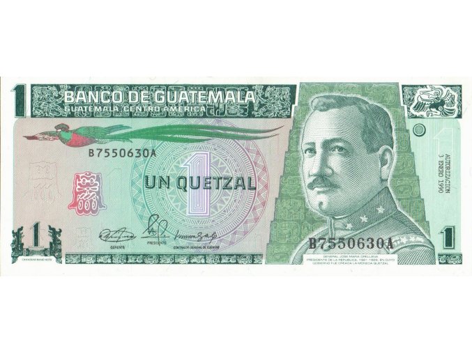 1 Quetzal 3.1.1990 P73a(2) UNC (A)