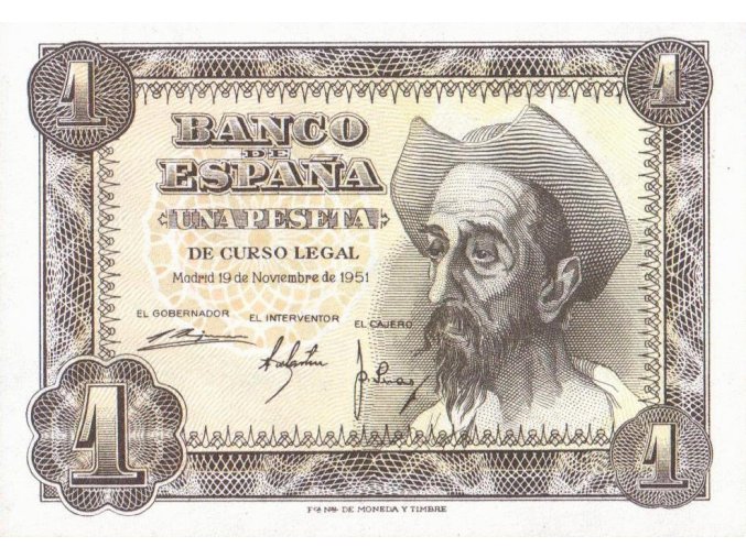 1 Peseta 1951 P139a Series Q UNC (A)