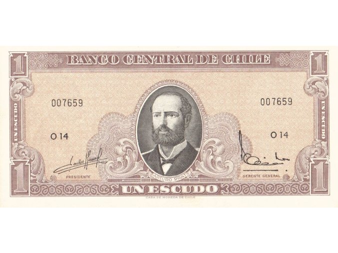 1 Escudo 1964 P136a Series O UNC (A)