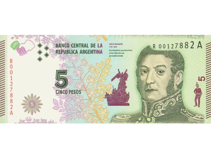 5 Pesos 2015 P359 Series A UNC (A)