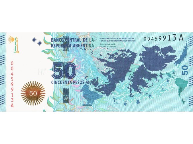 50 Pesos 2015 P362a Series A UNC (A)