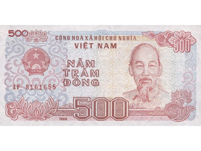 500 dong 1988 P101a (2) Series AF (A) UNC