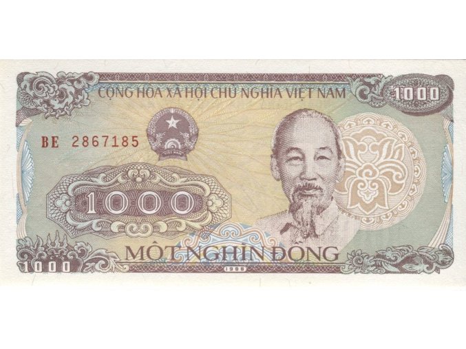 1000 Dong 106a(2) Series BE (A) UNC