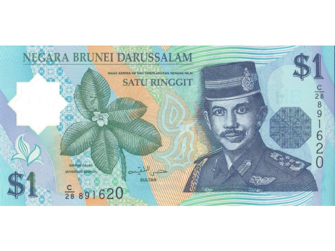 1 Ringgit (1dollar) 2007 P22b Prefix C UNC(A)