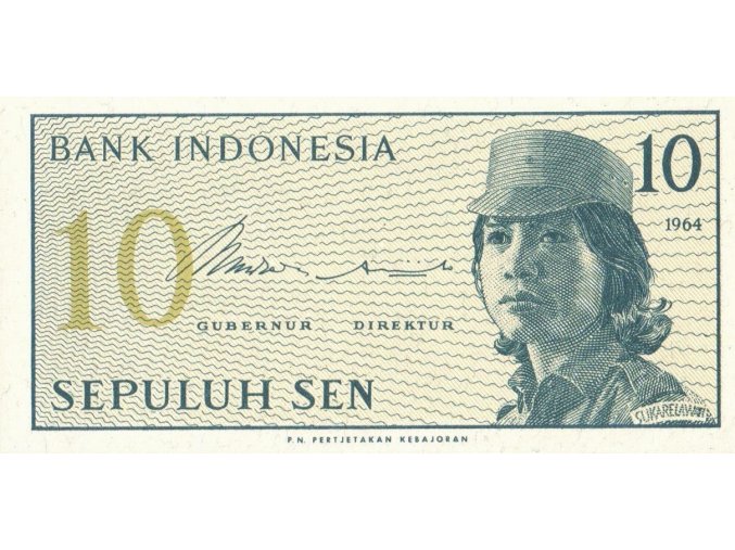 10 sen 1964 P92 UNC (A)
