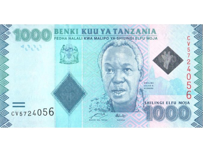 1000 Shilingi 2015 P41a Prefix CV UNC (A)
