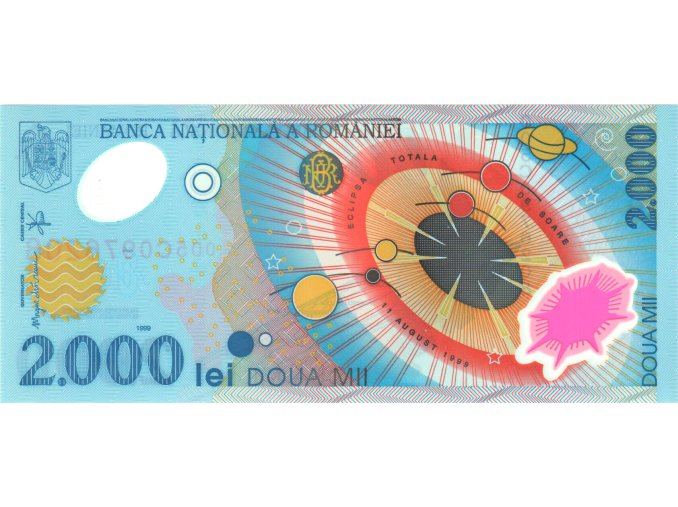 2 000 Lei 1999 P111a sn 005C UNC (A)