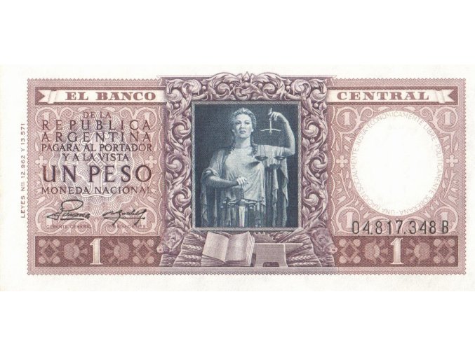 1Peso 1952 260b UNC (A)
