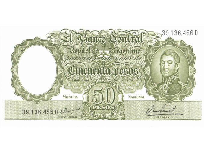 50 Pesos 1968 P276 UNC (A)