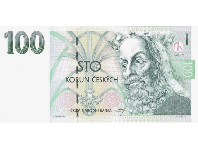 100 KORUN 1997 P18f Serie H UNC (A)
