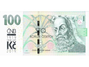 100 KORUN 2018 PW28 Prefix M UNC (A)
