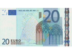 20 Euro 2002 P10p Series P Letter G UNC (A)