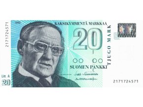 20 Markkaa 1993 P123 (7) UNC (A)
