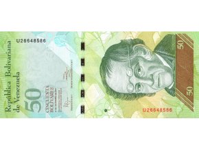 50 Bolívares 27.12.2012 P92g Prefix U UNC (A)