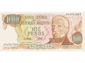 1000 Pesos 1977 P304c(1) Series G UNC (A)