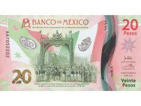 20 Pesos 2021 PW132 (3) Series AA UNC (A)