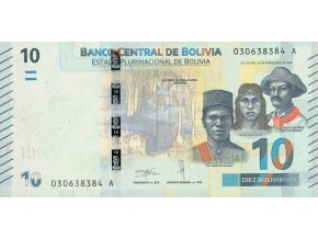 10 Bolivianos 1986 P248a Series A UNC (A)