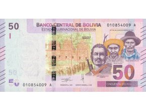 50 Bolivianos 1986 P250a Series A UNC (A)