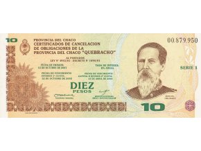 10 Pesos 2001 PS NL Series 1 UNC (A)