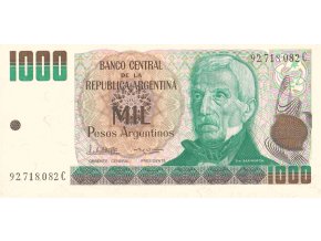 1000 Pesos Argentinos 1983 85 P317b Series C UNC (A)