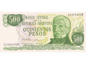 500 Pesos 1977 1982 P303c Series D UNC (A)
