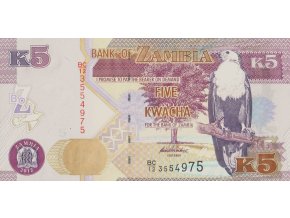5 Kwacha 2012 P50a Series BC UNC (A)