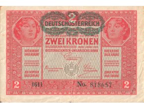 2 Kronen 1917 P21a Series 1611 F (A)