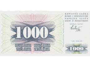1000 Dinara P15a 1992 UNC (A)