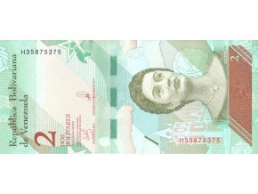 2 bolívares 2018 P101 (B371) Prefix H UNC (A)