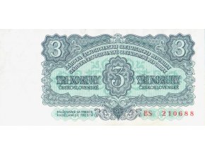 3 Koruny 1961 P81b Prefix BS UNC (A)