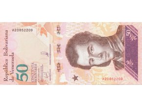 50 bolívares 15.1.2018 P105 Prefix A UNC (A)