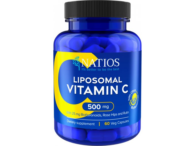 Natios Vitamin C Liposomální, 500 mg, 60 veganských kapslí